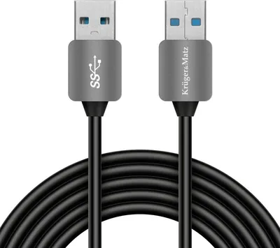 Productafbeelding van Kruger&Matz KM0337 USB / USB 3.0, 100 cm, zwart