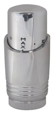 Productafbeelding van SOMATHERM VOOR U - Thermostatische kop M30x1.5, chroomkleurig, voor designhanddoekwarmtebronnen of designradiatoren