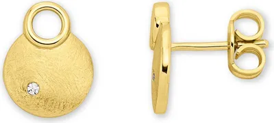 Produktbild von Orolino Ohrringe 585/- Gold 1,1cm gelb Brillant weiß 067320134