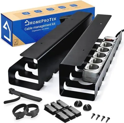Produktbild von Famanu Kabelmanagement Tray - Unter dem Schreibtisch, 43x10x10cm