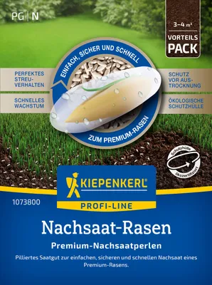 Produktbild von Kiepenkerl Nachsaat-Rasensamen Premium-Nachsaatperlen 3 - 4 m²