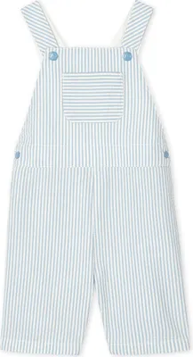 Produktbild von Petit Bateau kurze Latzhose Seersucker gesteift