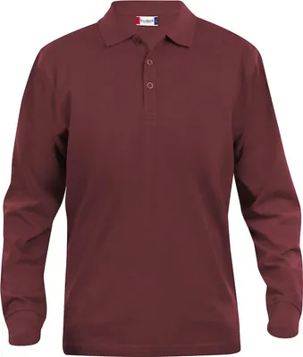 Produktbild von Langarm-Polohemd Lincoln mit 3er Knopfleiste, Ärmelbündchen und geripptem Kragen
