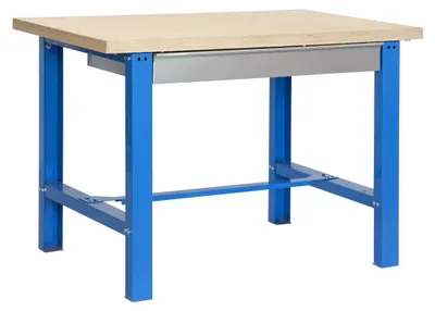 Image de Etabli Simonwork Bt6 Mdf 1box 1200x750 Bleu/bois Bleu/mdf 865x1200x750 - Simonrack