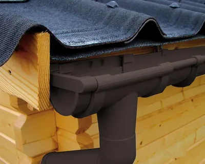 Produktbild von Dachrinnen Erweiterungspaket Vordach 150 cm für Nordhamm-anthrazit