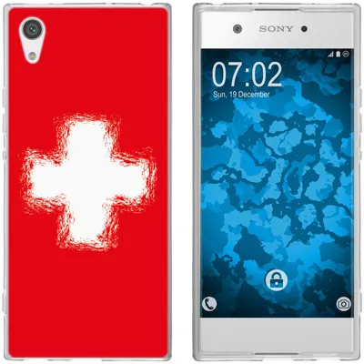 Produktbild von PhoneNatic Case kompatibel mit Sony Xperia XA1 Silikon-Hülle WM Schweiz M10