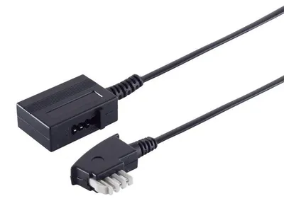 Produktbild von S/CONN maximum connectivity 70213-, 3 m, TAE-N, TAE-N, Schwarz, Männlich, Weiblich