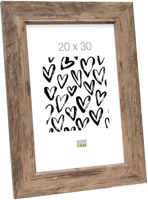 Zdjęcie produktu dla Deknudt drewniana ramka na zdjęcia S48SH 13x13 cm brązowa