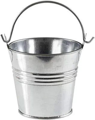 Produktbild von Eimer - Zinkeimer - Edelstahleimer - Milcheimer - Zinkeimer mit Holzgriff- 16,10,12,5,7l Wassereimer - Futtereimer - Kückeneimer (Zinkeimer, 10l)