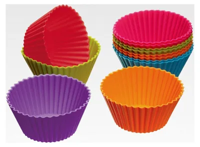 Produktbild von Cupcake-Förmchen 12 Stück 7 cm Silikon