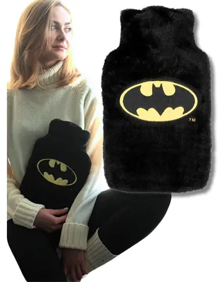 Productafbeelding van Warmwaterkruik - Rubber - 1,8 liter - Met zachte hoes - Batman design