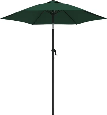 Produktbild von vidaXL Sonnenschirm Grün 200 x 224 cm Aluminium