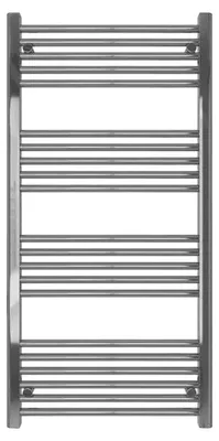 Produktbild von Badheizkörper Chrom 600 x 1200 mm – Handtuchheizkörper gerade, mit Seitenanschluss, 576 Watt, ohne Heizstab