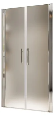 Produktbild von Duschspa Duschkabine Nische Doppeltür 80x195cm Mattiertes Sicherheitsglas Duschabtrennung Schwingtür Duschtür