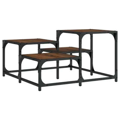 Produktbild von vidaXL Couchtisch Braun Eichen-Optik 68x68x40 cm Holzwerkstoff