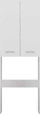 Produktbild von Waschmaschinenschrank, 180 x 64 x 30 cm, Mattweiß