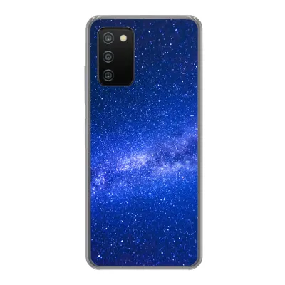 Produktbild von MuchoWow® Handyhülle Schutzhülle Hülle für Samsung Galaxy A03s Sternenhimmel - Universum - Blau - Jungen - Mädchen - Kinder Silikon Softcase Handy Hülle - Schutz