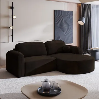 Produktbild von Masseno Ecksofa AMILIA M mit Schlaffunktion L-Form, Sofa mit Bettkasten, Wohnzimmersofa, Couch, Soffa, Bettsofa, Couchgarnitur- Braun, MONOLITH 29