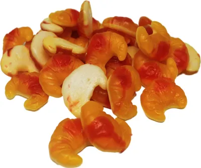 Produktbild von Ravazzi Fruchtgummi Croissants mit Erdbeer Sahne Füllung 1000g