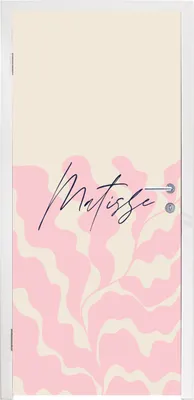 Produktbild von MuchoWow® Türtapete Selbstklebende Türfolie Matisse - Blume - Abstrakt 90x205 cm Türposter Türaufkleber Klebefolie Türklebefolie - Türaufklebern