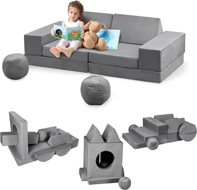 Imagen del producto de Sofá infantil transformable, con 12 módulos