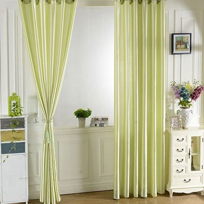 Vorhang mit Tuelle Hautfreundlicher Polyester Blind Valance Home Room Vorhang fuer Home Green 100cmx250cm