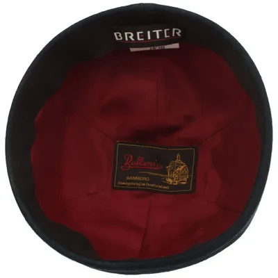 Produktbild von Bullani randlose handgefertigte Docker Cap aus Schurwolle, blau, Gr. 65