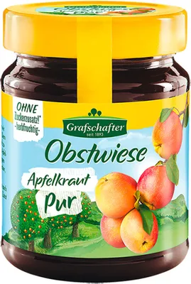 Produktbild von Obstwiese Apfelkraut Pur ohne Zusatz von Kristallzucker 320g