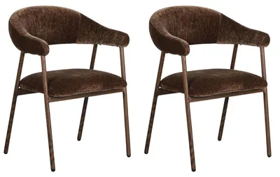 Produktbild von 2er-Set Esszimmerstühle Scandi - Dunkelbraun