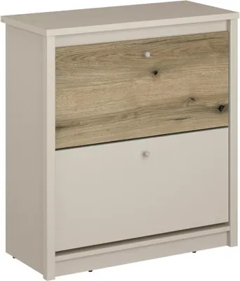 Produktbild von Kondela Schuhschrank Karos 2K - Kaschmir / Eiche Evoke