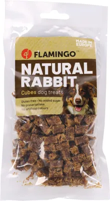 Productafbeelding van Flamingo Natuurlijke Snack voor Konijnen, blokjes, 80 gram