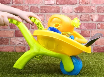 Produktbild von Schubkarre Kind - Garten Schubkarre - Kinder Schubkarre - Spielgerät - Schubkarre Spielzeug