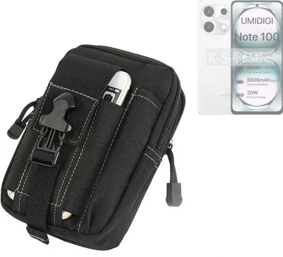 Produktbild von K-S-Trade Gürtel Tasche kompatibel mit UMIDIGI Note 100 5G Gürteltasche Holster Schutz Hülle Handy Hülle Smartphone outdoor Handy-Hülle schwarz