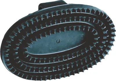 Produktbild von Kerbl Gummistriegel oval schwarz