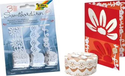 Produktbild von Folia Velour Ribbon, Schwarz