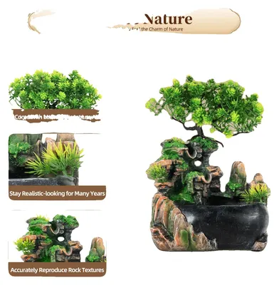 Obrázok produktu pre Fontána, 220 V, 2 W, 19 × 13 × 28,5 cm, napájanie zo siete, vrátane čerpadla