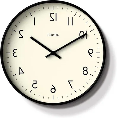 Image de Grande horloge murale ronde aux couleurs modernes, idéale pour la cuisine, le salon ou le bureau, avec des chiffres faciles à lire, 30 cm (noire)
