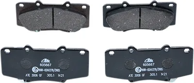 Produktbild von ATE Bremsbeläge Satz Vorne für TOYOTA HILUX III Pick-up (TGN1, GGN2, GGN1, KUN2, KUN1) 13.0460-5667.2
