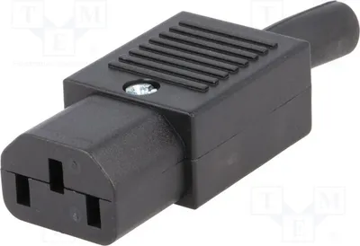 Zdjęcie produktu dla 1 x złącze: do zasilania prądem zmiennym, wtyk 10A, model PX0587, z przewodami