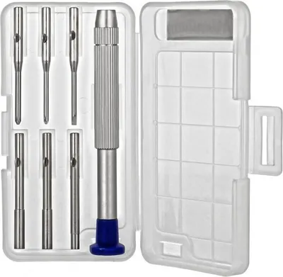 Produktbild von Kompaktes 8-teiliges Minadax Feinwerkzeug-Set fuer unterwegs - inkl. praktischer Box - Werkzeug