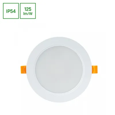 Productafbeelding van Spectrum LED inbouwspot, downlight, model DURE 3, wit, rond, diameter 14,5 cm, IP54, 12W, 1500 lumen, traal wit, 4000K, 110°