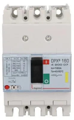 Immagine prodotto di Interruttore di potenza 3P 160A 16kA DPX3 160 420007