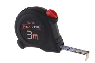 Produktbild von Rollmeter Festa Self-lock 3 m x 16 mm / Verpackung 1 Stk.