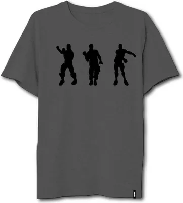 Produktbild von Fortnite T-shirt Silhouettes M grey