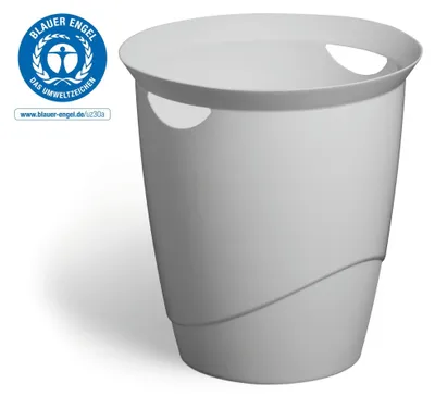 Image de DURABLE Corbeille à papier ECO 16L ronde, Gris, 776010