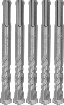 Obrázek produktu pro 5dílná sada vrtáků pro příklepové vrtačky s karbidovým hrotem, spirálové, 2 břity, vrtáky pro cihly a kámen, 110 mm, průměr otvoru 12 mm/0,47 palce