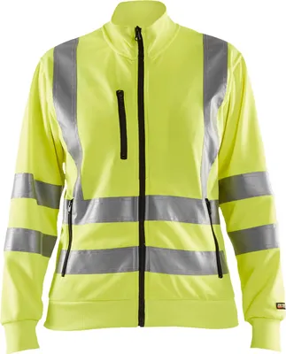 Produktbild von Blakläder Damen High Vis Sweatshirt 3308 1974 in 2 Farben, Farbe:gelb, Größe:XL