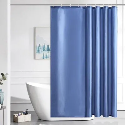 Obrázok produktu pre Sprchová záves odolná voči plesni, 180 x 180 cm, sivá/modrá, polyester