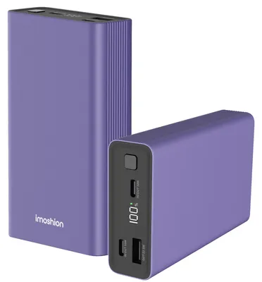 Produktbild von imoshion Ultra Series Aluminium Powerbank 20.000 mAh - Schnellladen bis 33W - Tropical Violet