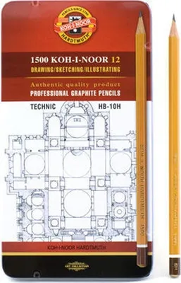 Immagine prodotto di Ołówek grafitowy Art Koh-I-Noor HB 10H 1502/I 12 sztuk